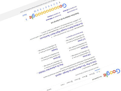 مفاجأة «قم بدحرجة برميلية» في Google